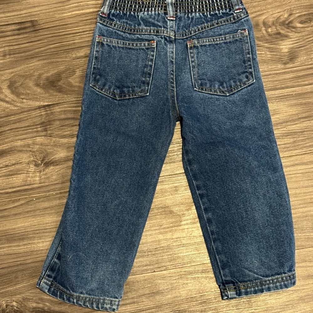 Vintage Toddler Girls Jeans Size 3T | Embroidered Star Wave & Cat Denim - Picture 5 of 6